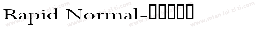 Rapid Normal字体转换